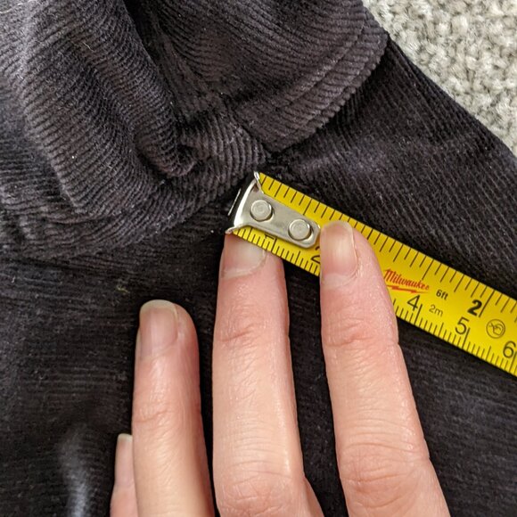 Banana Republic Black high-rise ankle-length petite slim corduroy pants - Picture 15 of 15